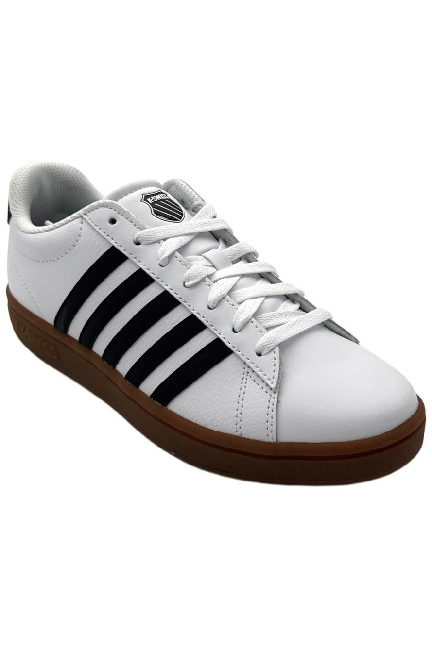 K-Swiss Women's Court Tiebreak II Sneakers White/Black/Gum - Medium